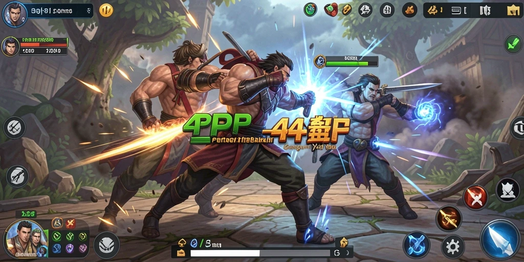 Screenshot menarik dari pertarungan seru di 4P4P.