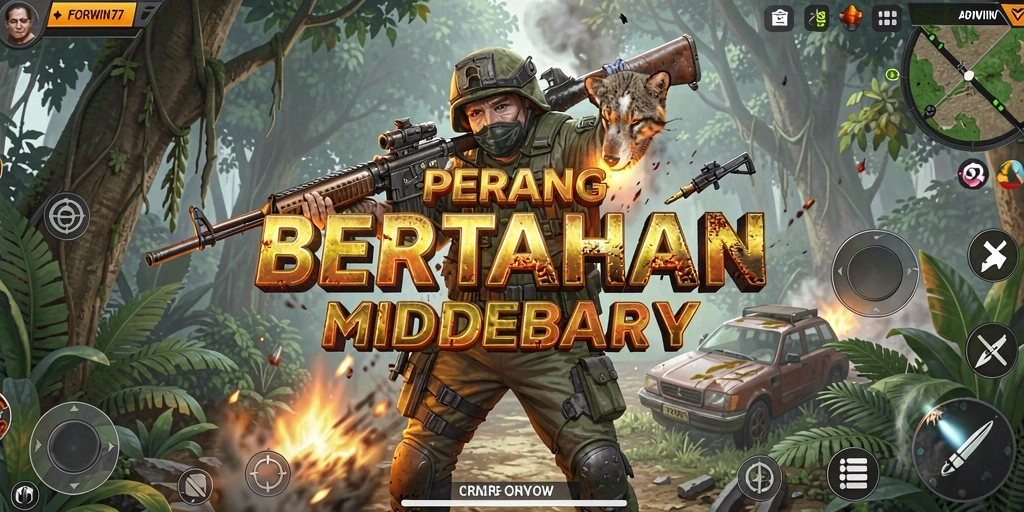 Tampilan gameplay <strong>FORWIN77</strong> yang penuh aksi dan tantangan seru.