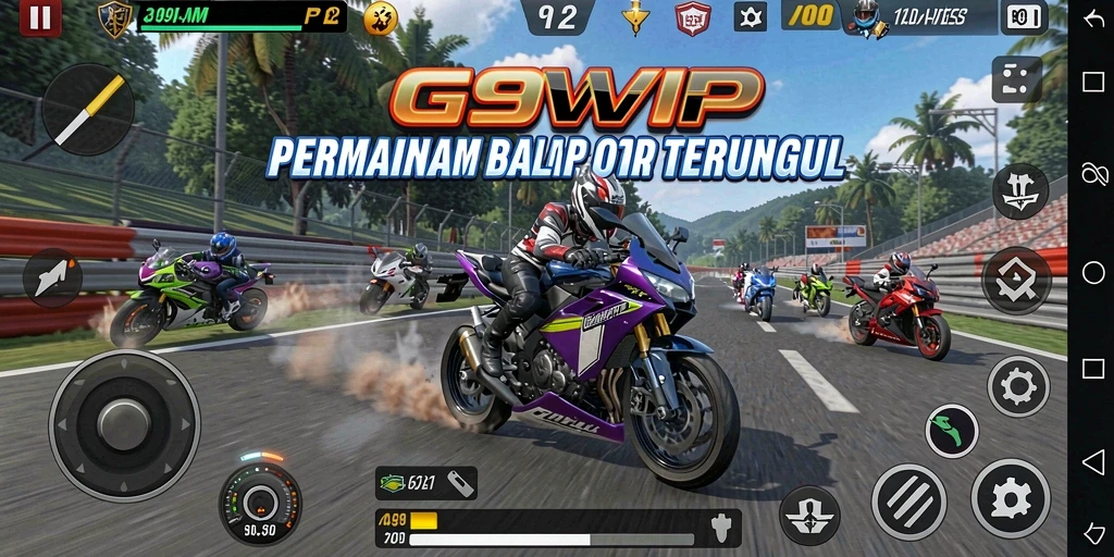 Tampilan gameplay G9VIP yang mendebarkan dan kompetitif.