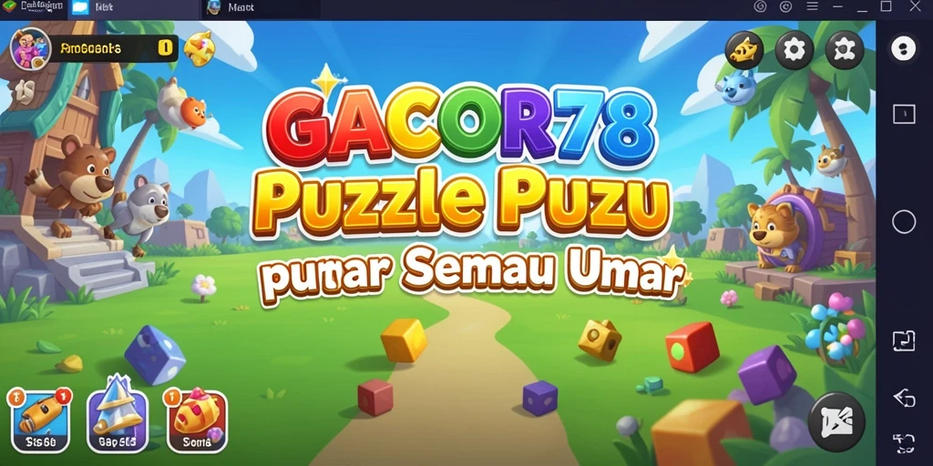 Tampilan gameplay menarik dari GACOR78 dengan teka-teki yang memchallenging.