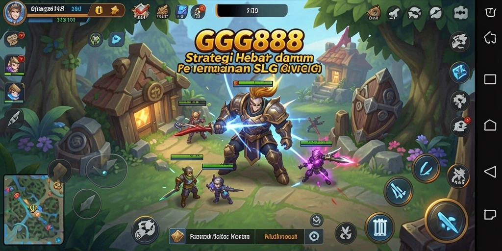 Tampilan gameplay strategi mendebarkan dalam GGG888.