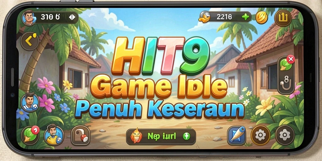 Screenshot menunjukkan gameplay HIT9 yang santai dan menarik.
