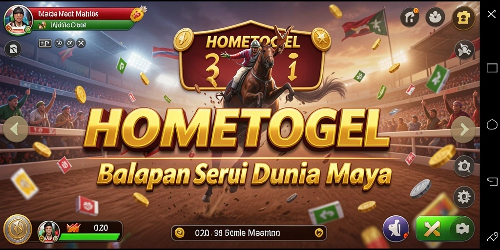 Tampilan gameplay seru dan menegangkan di HOMETOGEL.