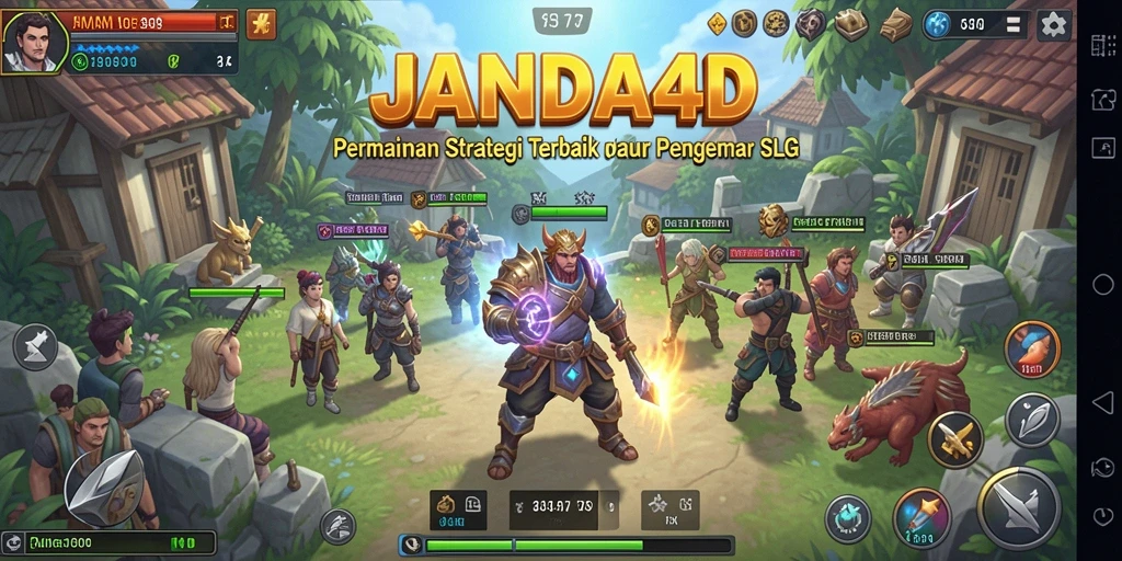 Tangkapan layar menunjukan suasana intens dalam permainan JANDA4D.