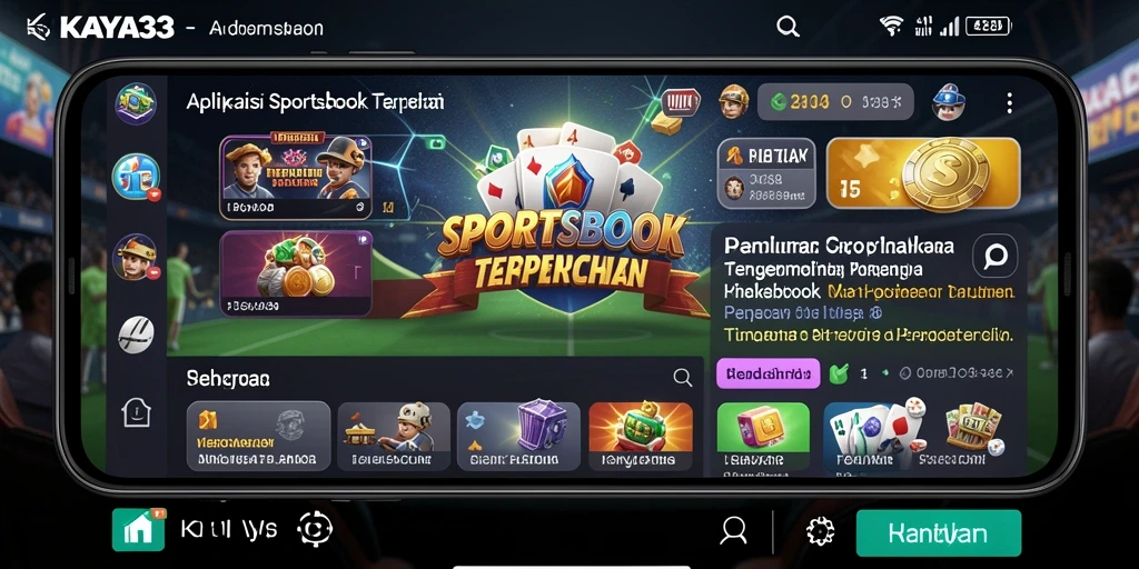 Tampilan utama KAYA33 dengan fitur taruhan olahraga yang menarik.