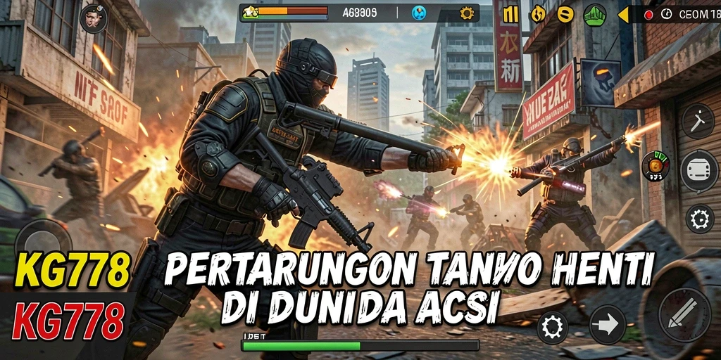 Tampilan aksi mendebarkan di KG778 dengan karakter yang siap bertempur.