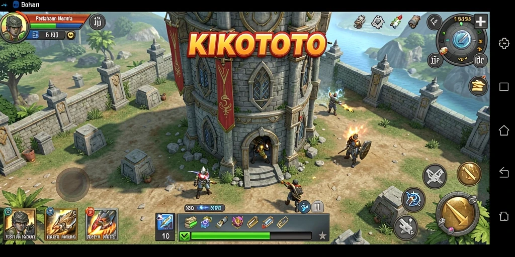 Tampilan menarik saat gameplay KIKOTOTO Tower Defense yang penuh aksi.