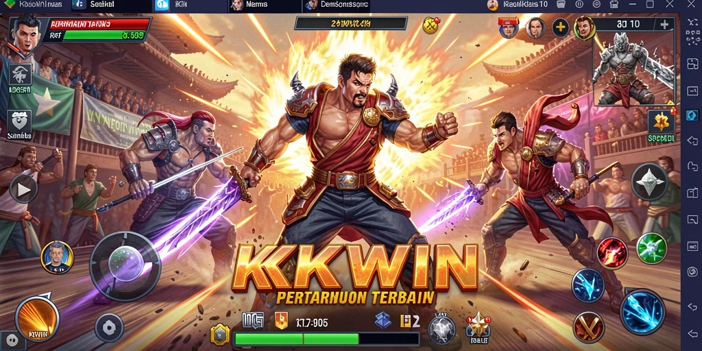 Tampilan aksi pertarungan seru dan dramatis di KKWIN.