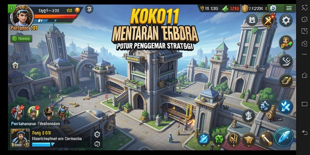 Tampilan gameplay KOKO11 yang menarik dalam mode Tower Defense.