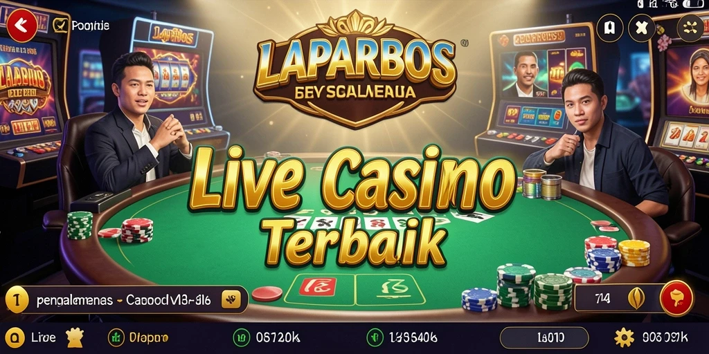 Tampilan gameplay Live Casino di LAPARBOS yang mendebarkan.