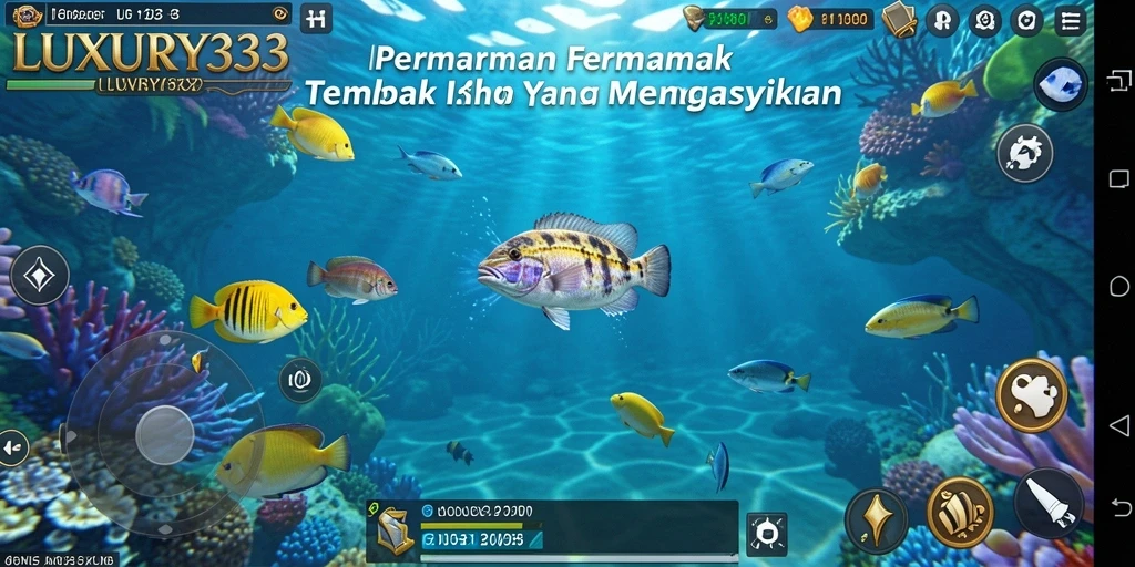 Tampilan gameplay menarik dalam LUXURY333 Tembak Ikan.