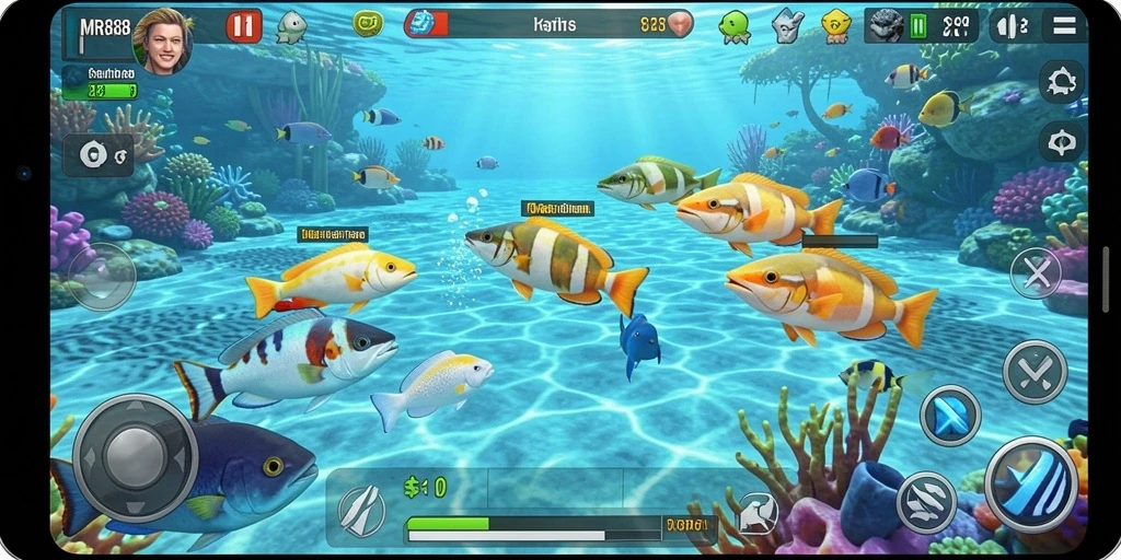 Gameplay seru menembak ikan di MR888.