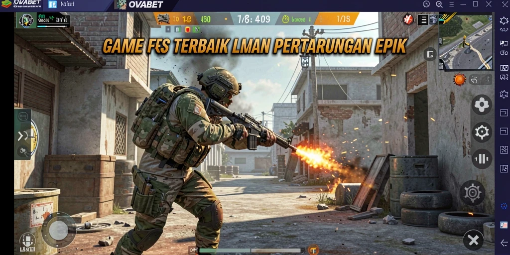 Tangkapan layar utama dari gameplay menegangkan di OVABET.