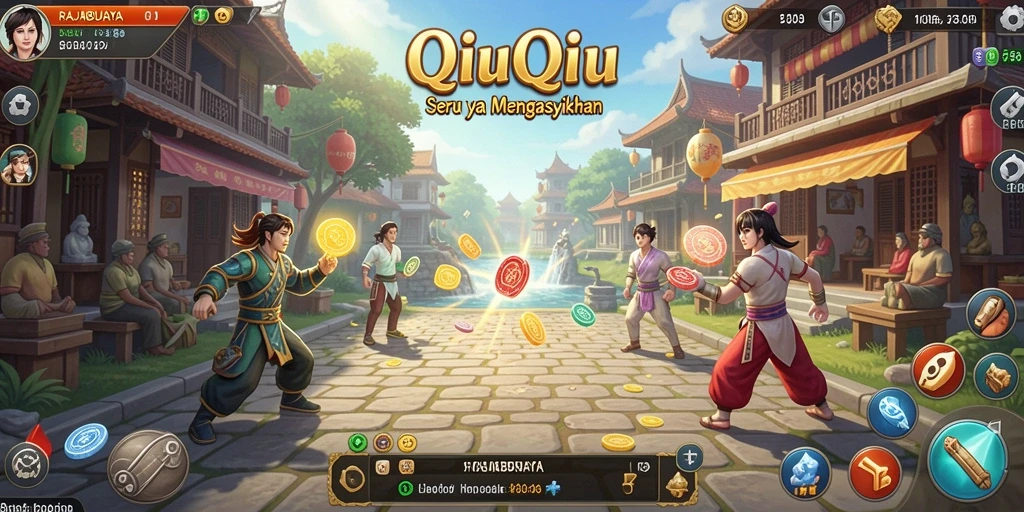 Tampilan menarik dari gameplay QiuQiu RAJABUAYA.