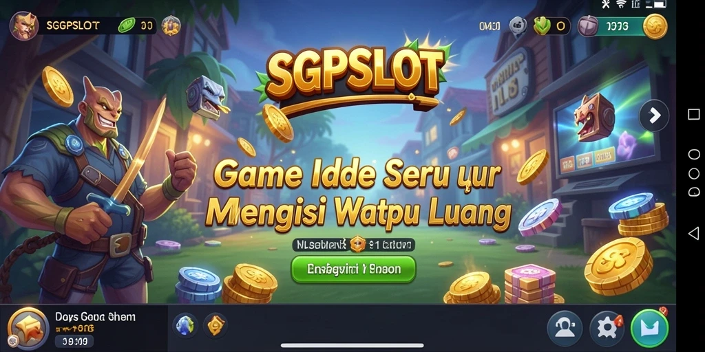 Tampilan gameplay SGPSLOT dengan berbagai tema slot yang menarik.