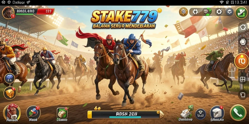 Screenshot STAKE779 menampilkan aksi balapan yang mendebarkan dan grafik yang memukau.