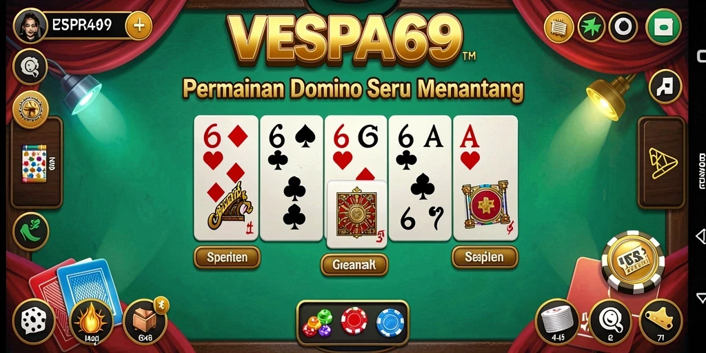Tampilan seru gameplay VESPA69 dengan teman-teman.