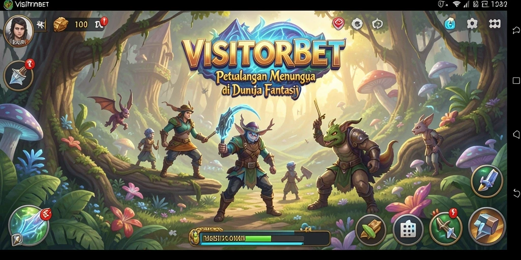 Screenshot utama menunjukkan aksi seru dalam permainan ARPG.