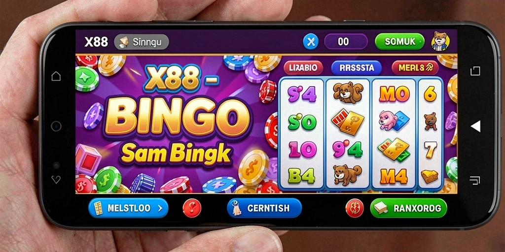 Tampilan gameplay X88 yang menarik saat bermain Bingo menyenangkan.